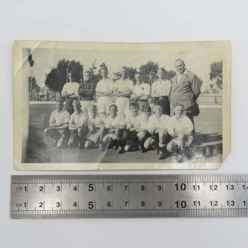 1934 photo of the Orange Free State Soccer team with names on the back