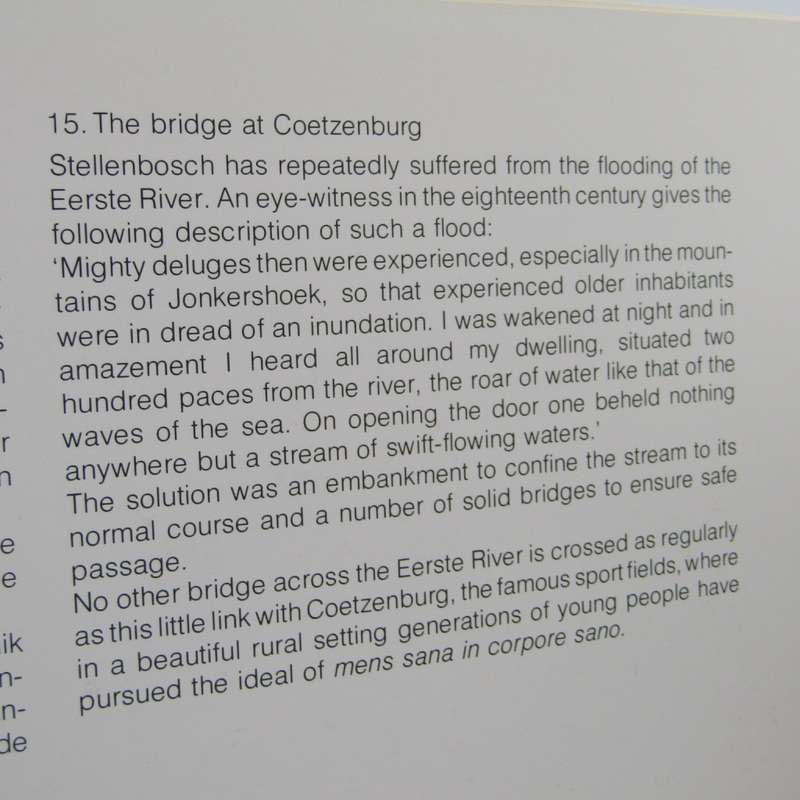 Eikestad - A collection of pen and wash drawings of Stellenbosch by Cora Coetzee
