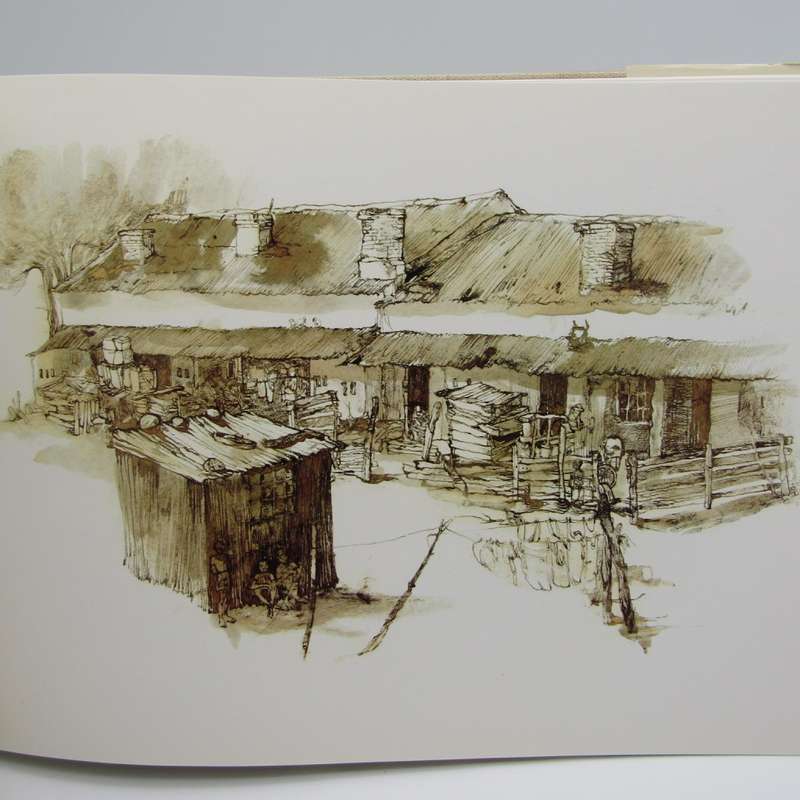 Eikestad - A collection of pen and wash drawings of Stellenbosch by Cora Coetzee