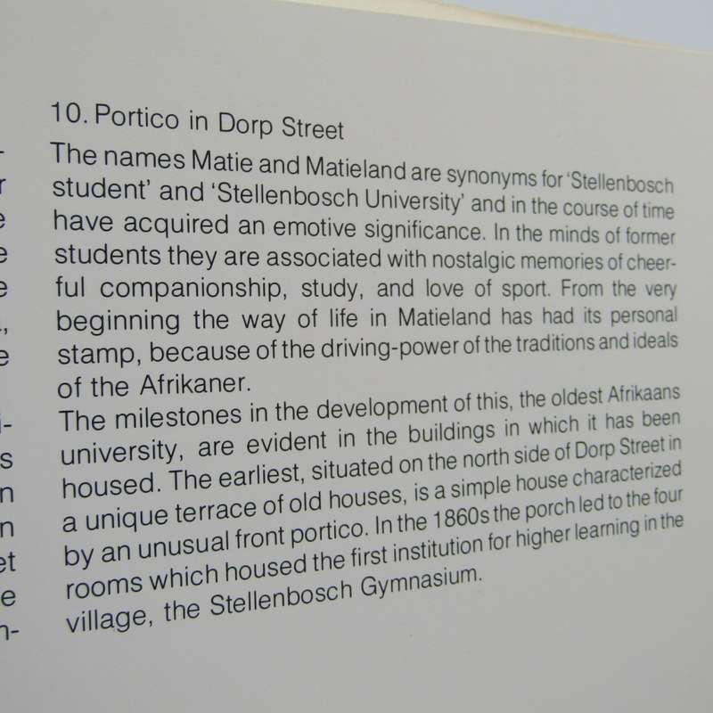 Eikestad - A collection of pen and wash drawings of Stellenbosch by Cora Coetzee