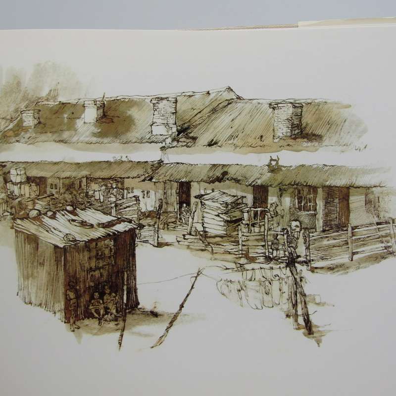 Eikestad - A collection of pen and wash drawings of Stellenbosch by Cora Coetzee