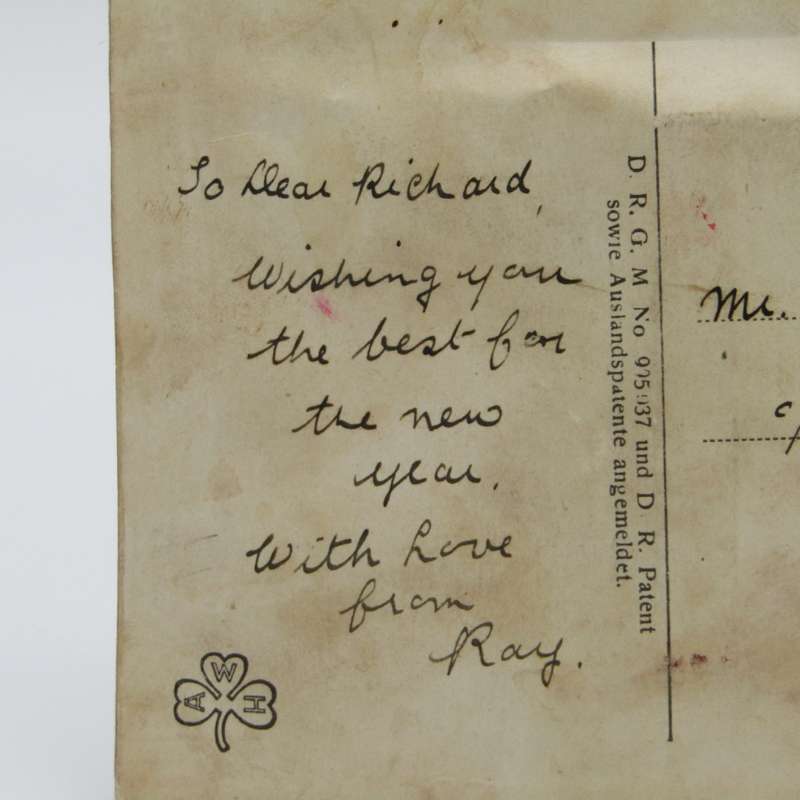 Unusual funny postcard 1934 Durban to Uniondale South Africa - moving eyes