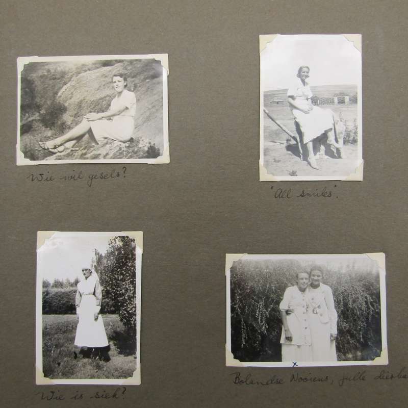 Album met meer as 70 fotos vanaf 1932 en aan - Families Barnardt, Kottich en ook fotos van Hasse