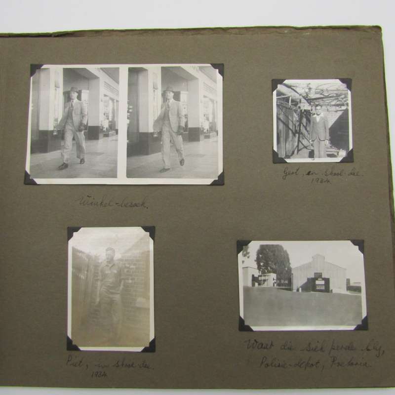 Album met meer as 70 fotos vanaf 1932 en aan - Families Barnardt, Kottich en ook fotos van Hasse