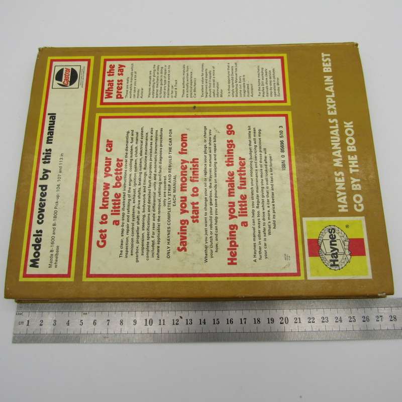 Haynes Mazda Pick-up B-1600 and B-1800 Owners workshop manual for all models 1972-1978