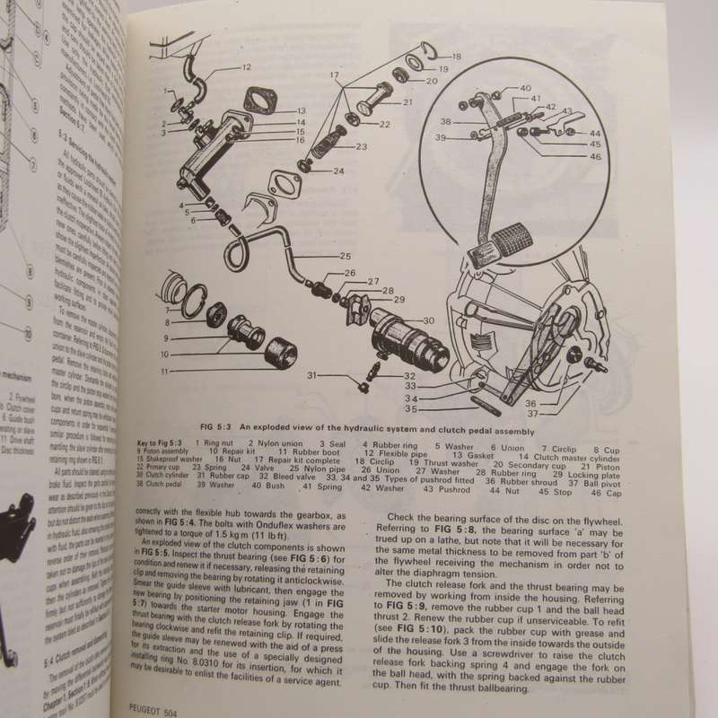 Autopress Ltd Peugeot 504 workshop manual for 1968-70 models