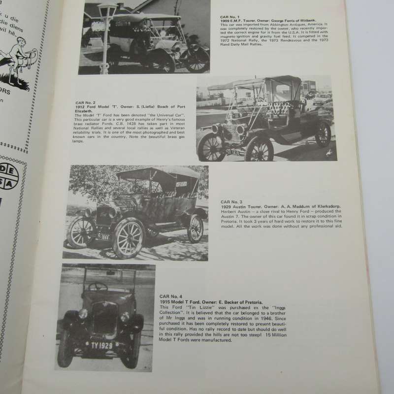 1973 Souvenir Programme for 18th National vintage and Veteran car rally