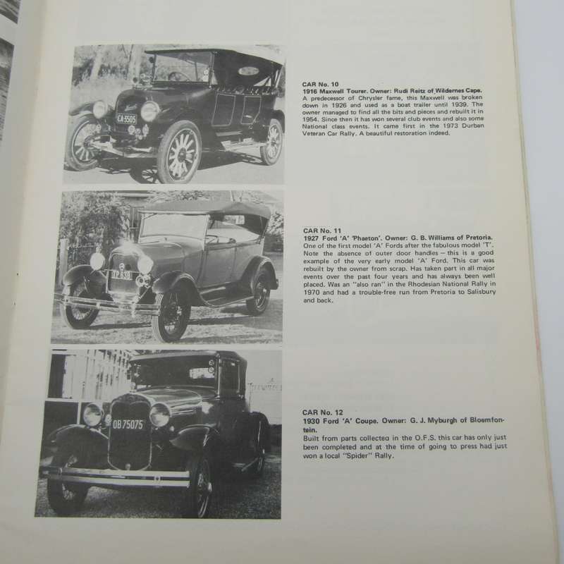 1973 Souvenir Programme for 18th National vintage and Veteran car rally