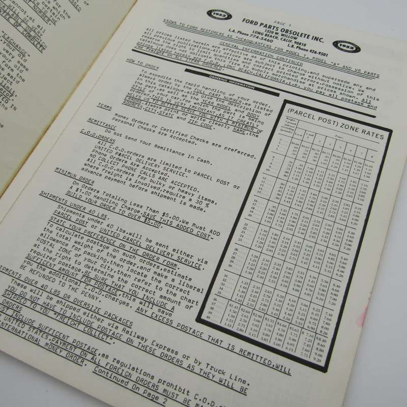 Ford Parts Obsolete 3 in 1 combined catalogue