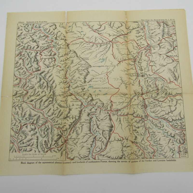 Johnson Battlefields of the world war plates set with 8 maps and 3 panoramic photos