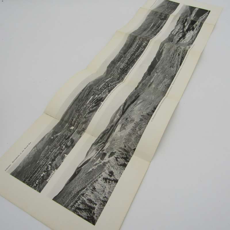Johnson Battlefields of the world war plates set with 8 maps and 3 panoramic photos