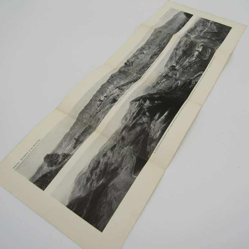 Johnson Battlefields of the world war plates set with 8 maps and 3 panoramic photos