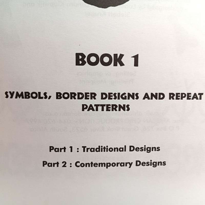 African Design - Book 1 - symbols, borders, Repeat Patterns