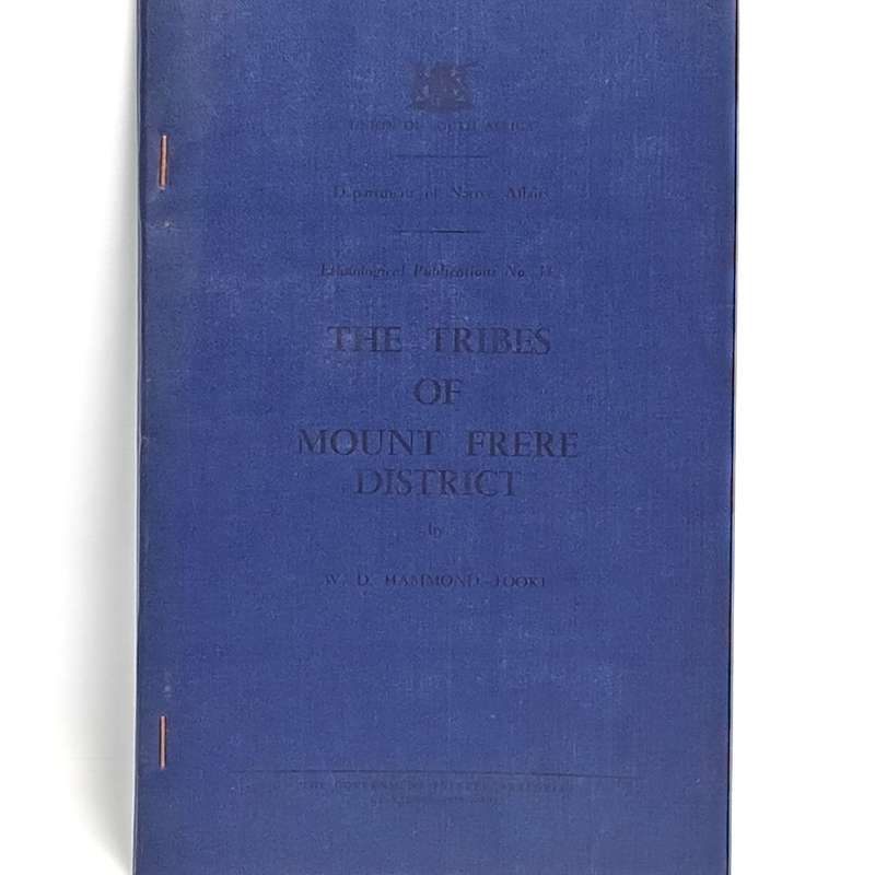 Union of South Africa Native Affairs The tribes of Mount Frere District 1955