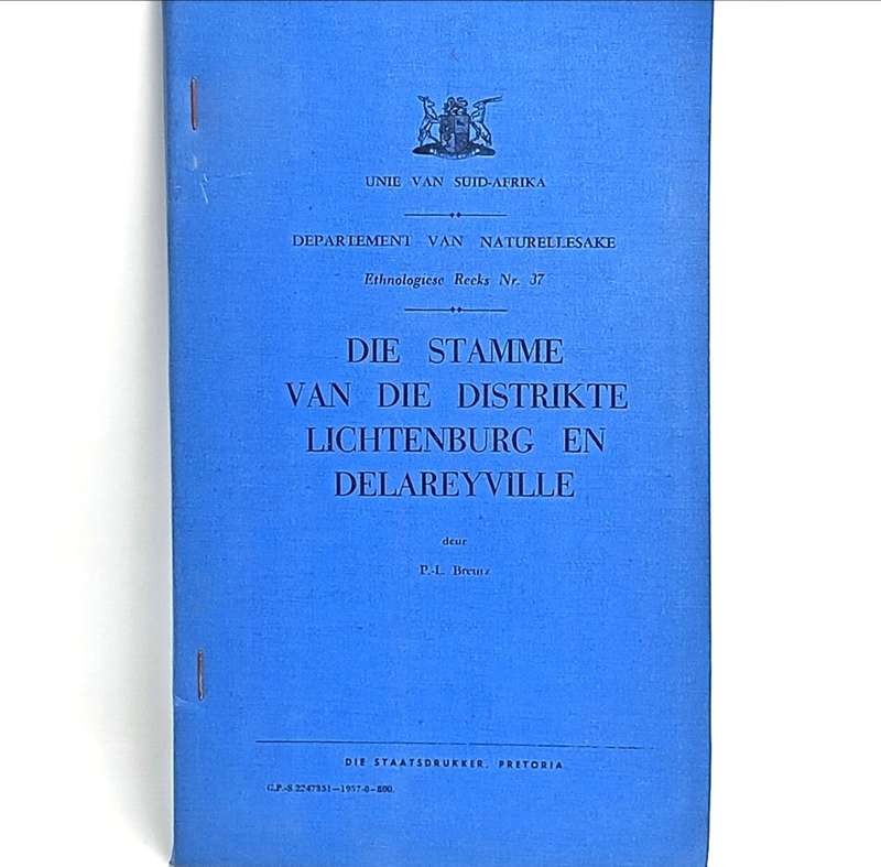 Unie van Suid Afrika Departement van Naturellesake