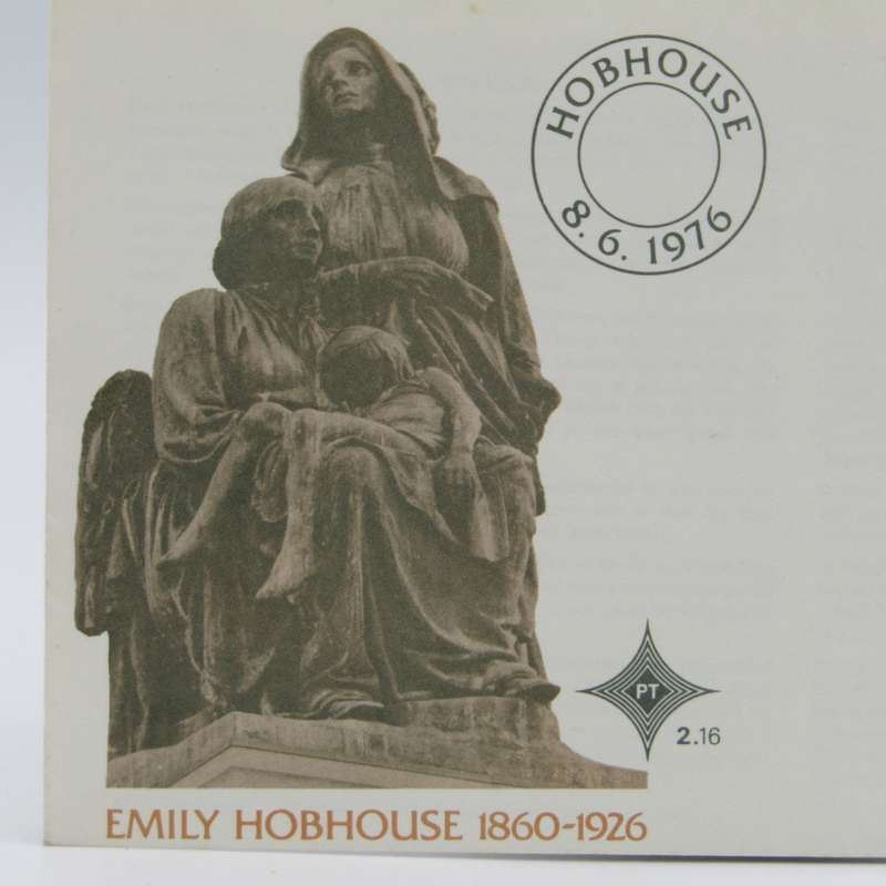South Africa first day cover Emily Hobhouse with Error stamp - Stroke through O of Hobhouse