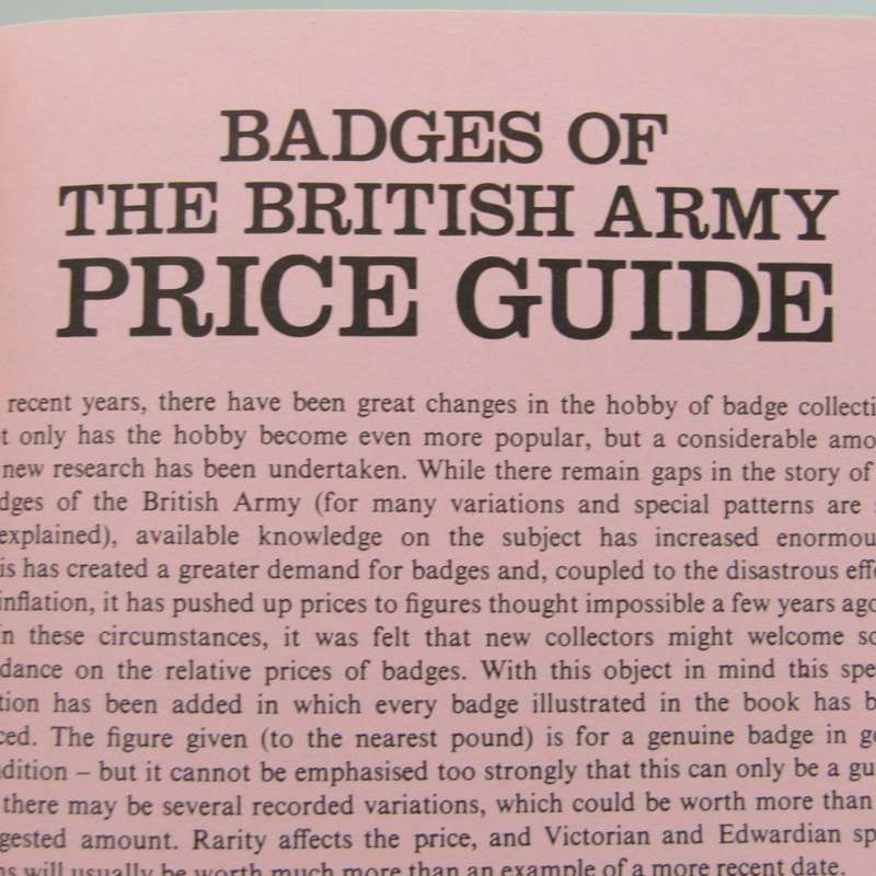 Badges of the British Army 1820-1960 by F. Wikinson
