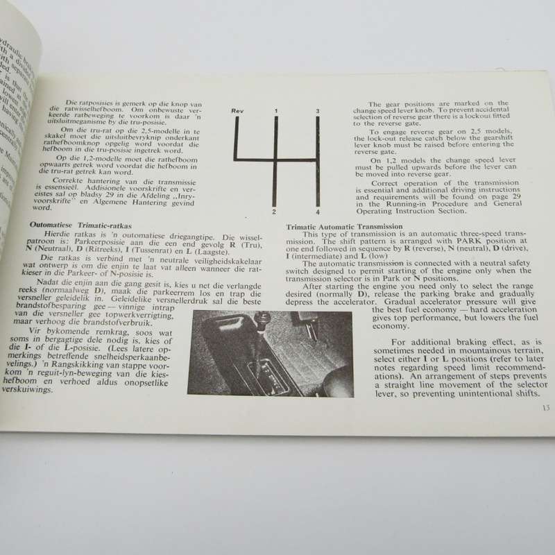 Chevrolet Firenza Owners handbook