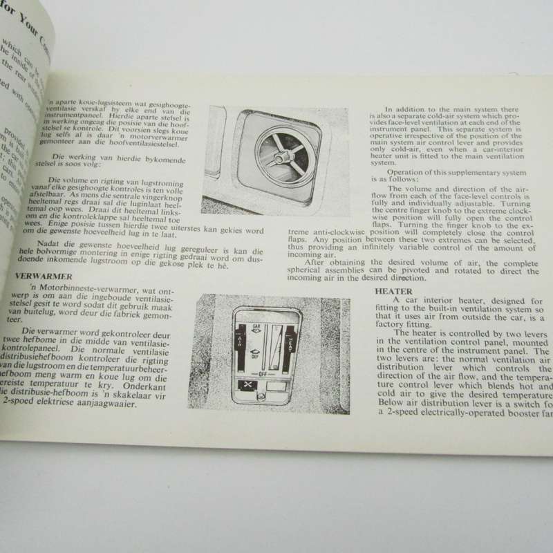 Chevrolet Firenza Owners handbook