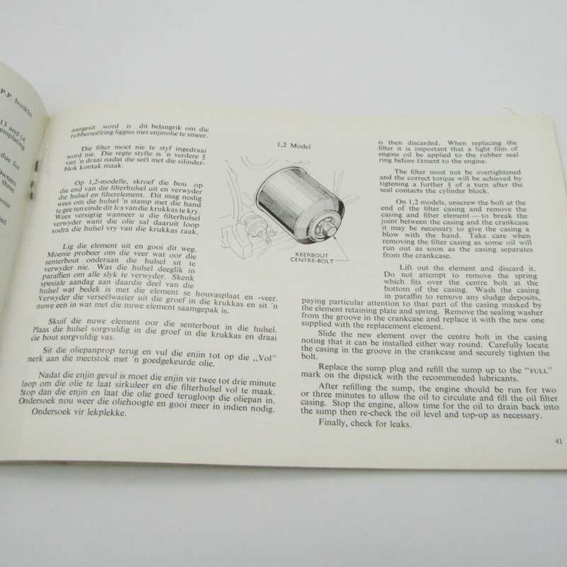 Chevrolet Firenza Owners handbook