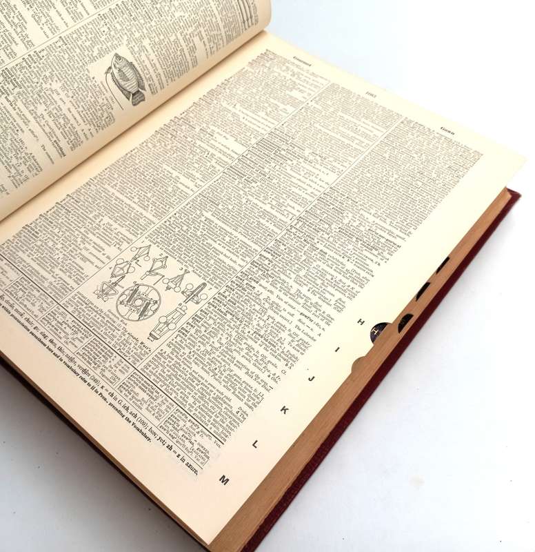 Webster`s New International Dictionary 1956 second edition in 3 volumes