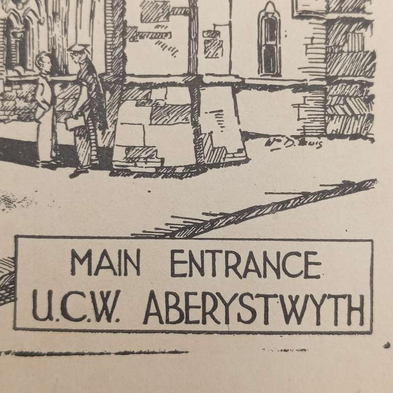 Unused postcards - early 1900`s ABERYSTWYTH University (Wales)