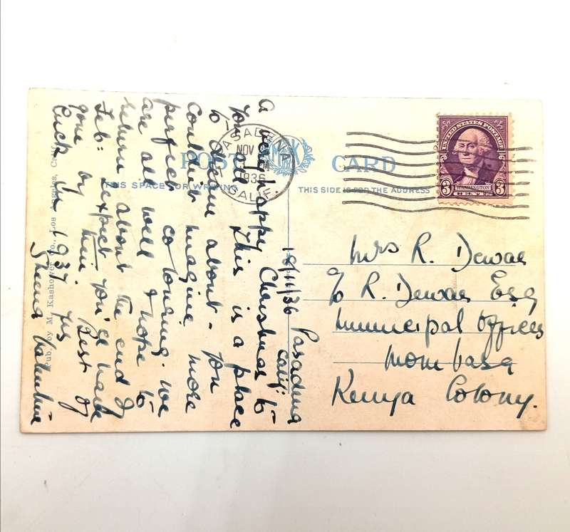 One of the original 500 men in and Captain of the Kenya Regiment - Sent from California 1936