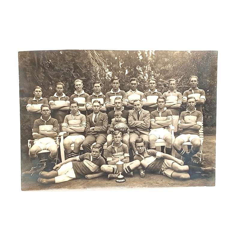 Photo of Windhoek High School Rugby Football club 1927 - original from the Principal`s collection