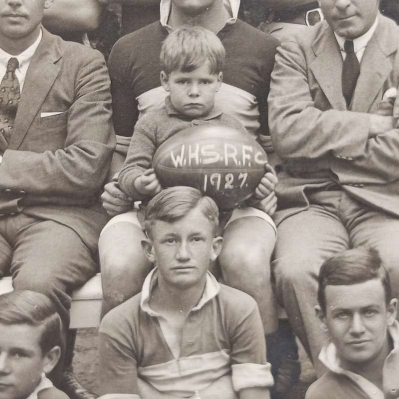 Photo of Windhoek High School Rugby Football club 1927 - original from the Principal`s collection