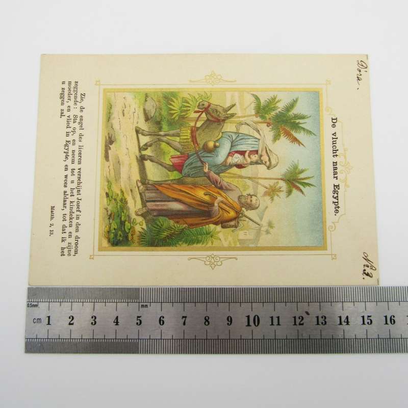 Set of 20 Antique Christian cards - Birth of Jesus to ascention to heaven