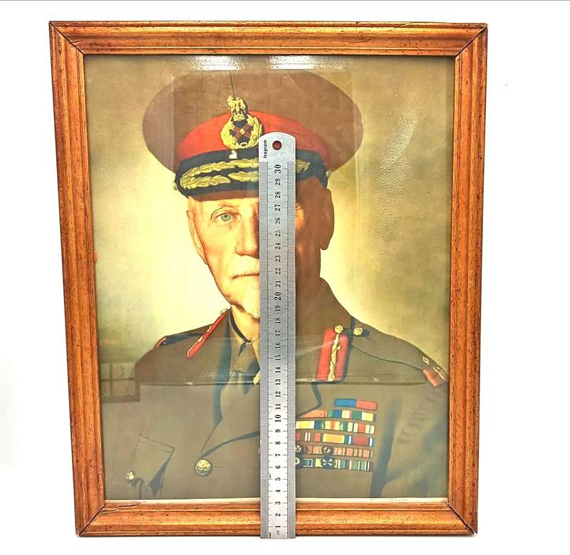Military Vintage Jan Smuts print in frame