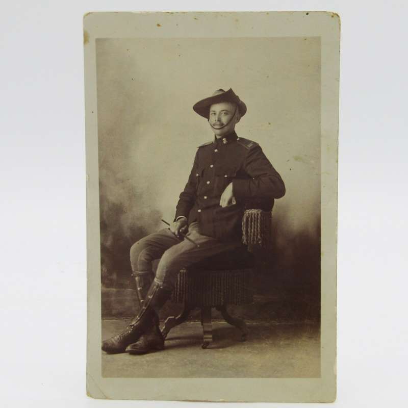 Boer War period photo of English soldier `Foster` - send to girl called Annie (1904-1913)