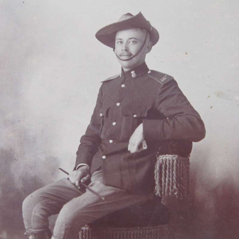 Boer War period photo of English soldier `Foster` - send to girl called Annie (1904-1913)