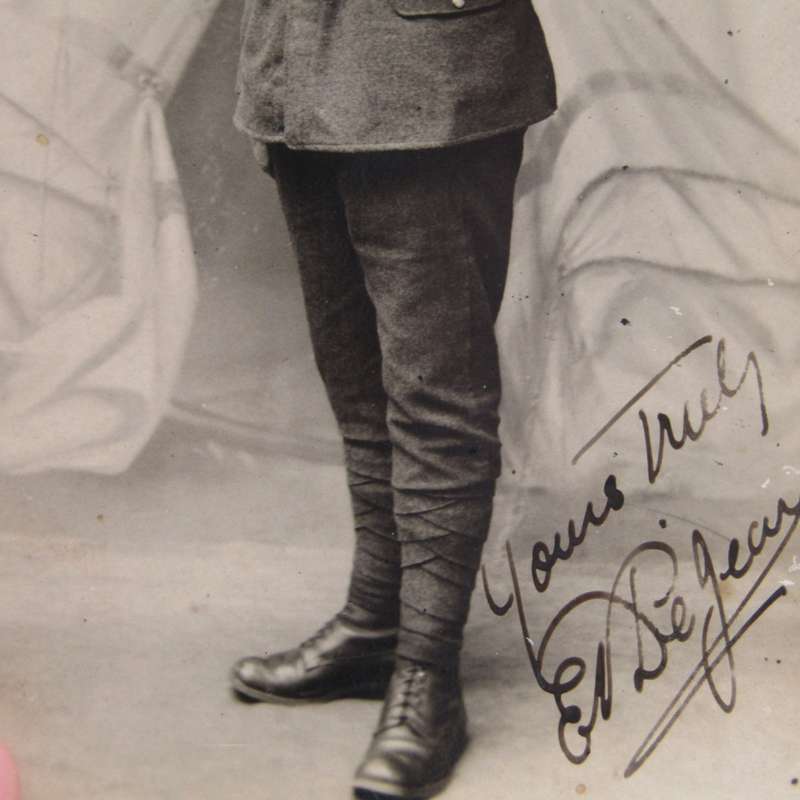 Photo of WW1 Springbok Soldier & Le Jean