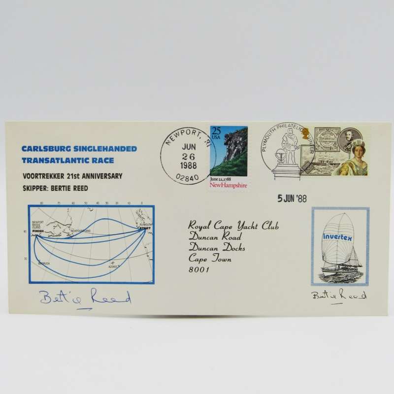 Carlsburg Singlehanded Transatlantic Race cover - `voortrekker` 21st Anniversary  June 1988
