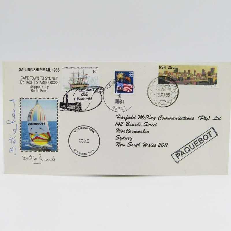 Sailing shop mail 1986 - Cape Town to Sydney by Yacht Stabilo Boss