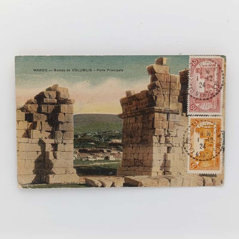 French Morocco cover from Casablanca to Port Sudan, Egypt with 2 Morocco stamps on the front 1924