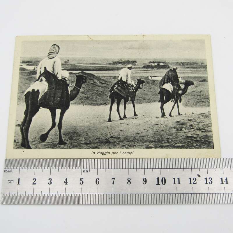 Libia Italian Colonial Postcard 1940 to Napels Italy with 20 cent Libiastamp
