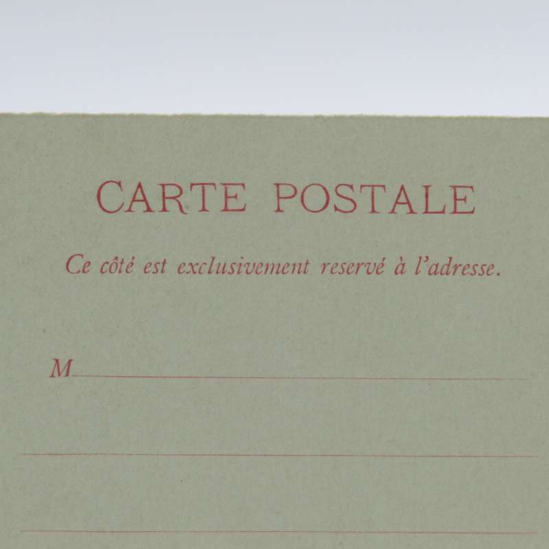 Pre printed stamp on postcard with 10 cent Monaco printing - unused - early 1900`s