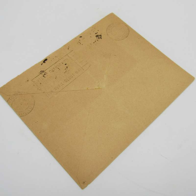 Reply envelope from Casablanca Morocco to Avignon France - Airmail with single Morocco stamp