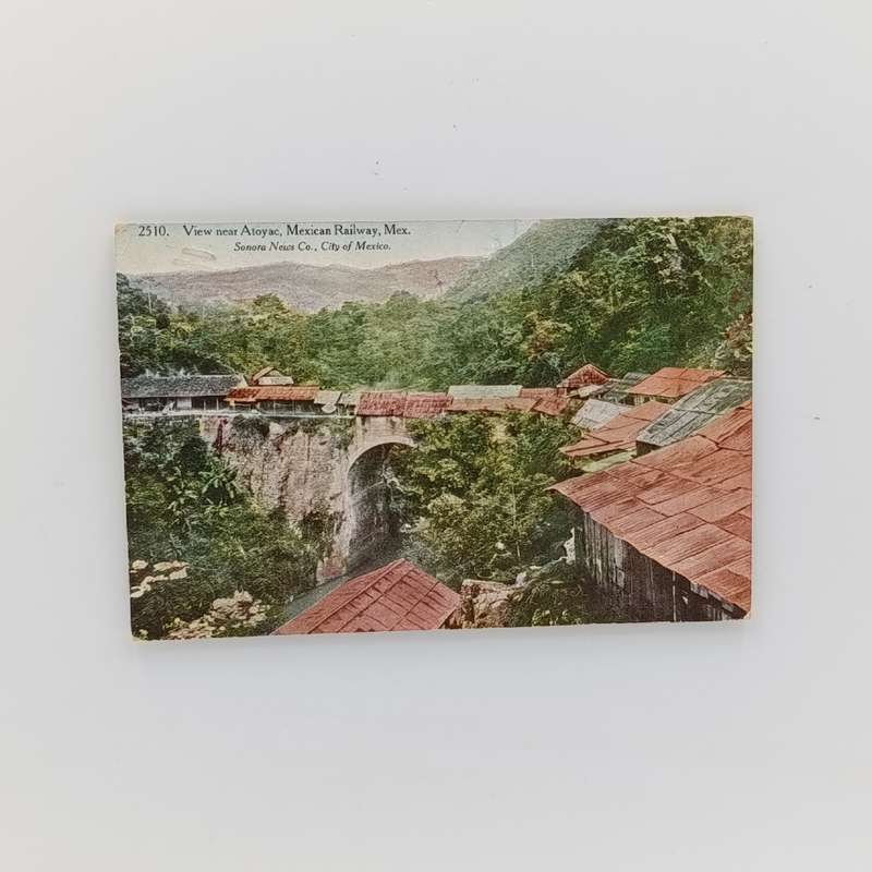 Postcard from Mexico to East Griqualand 1912 with view of Mexican Railway on front