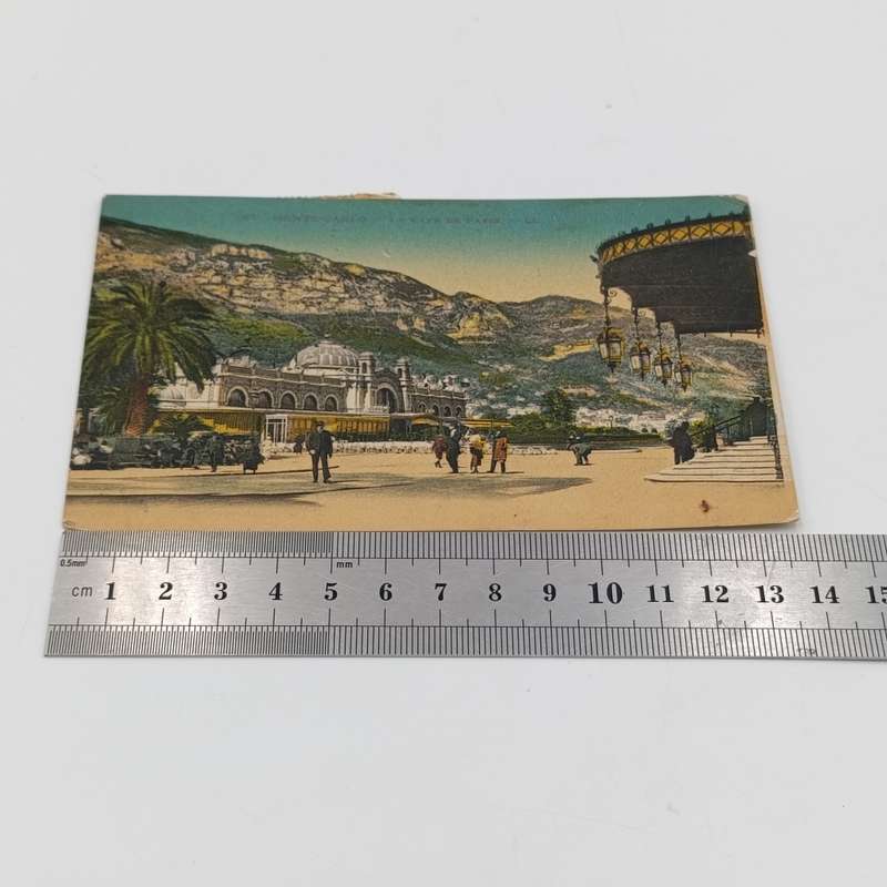 Postcard sent Manoco to Switzerland with 3 x 15 cent Monaco stamps cancelled 1925