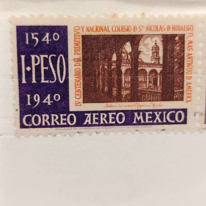 First Flight cover sent from Mexico to London 5 April 1966 on Boeing 707 - info card inside