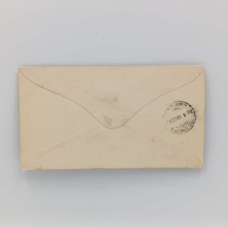 Mexican pre-printed postage envelope used October 3, 1901 to Durango