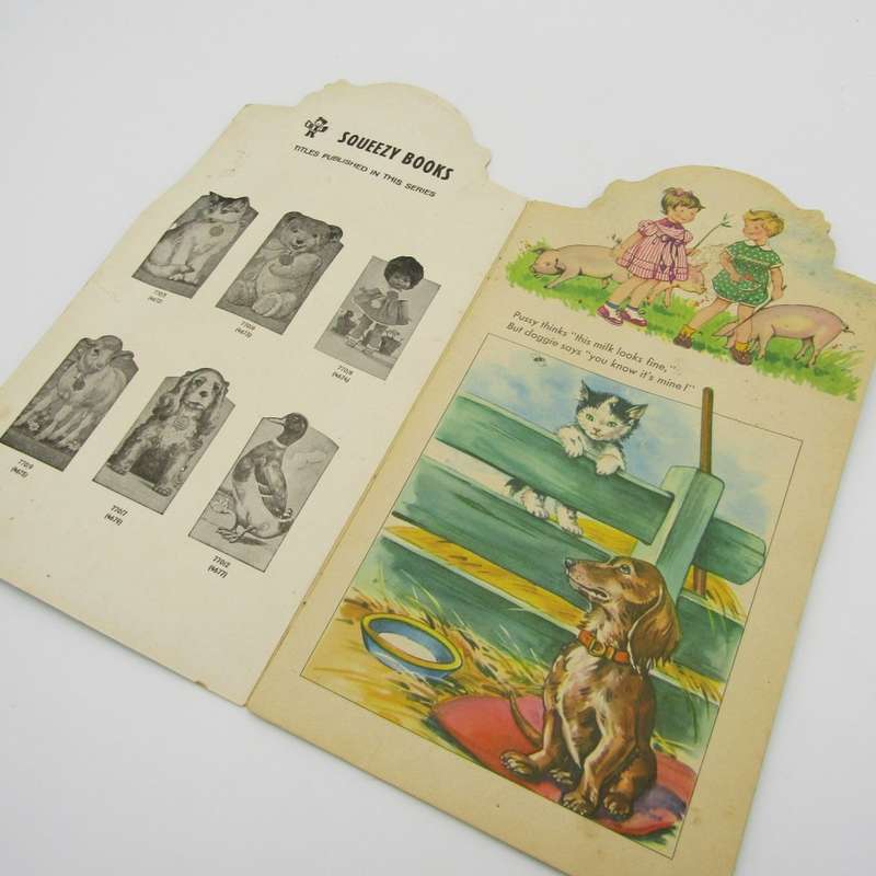 Lot of 3 vintage Squeezy books with nursery rhymes