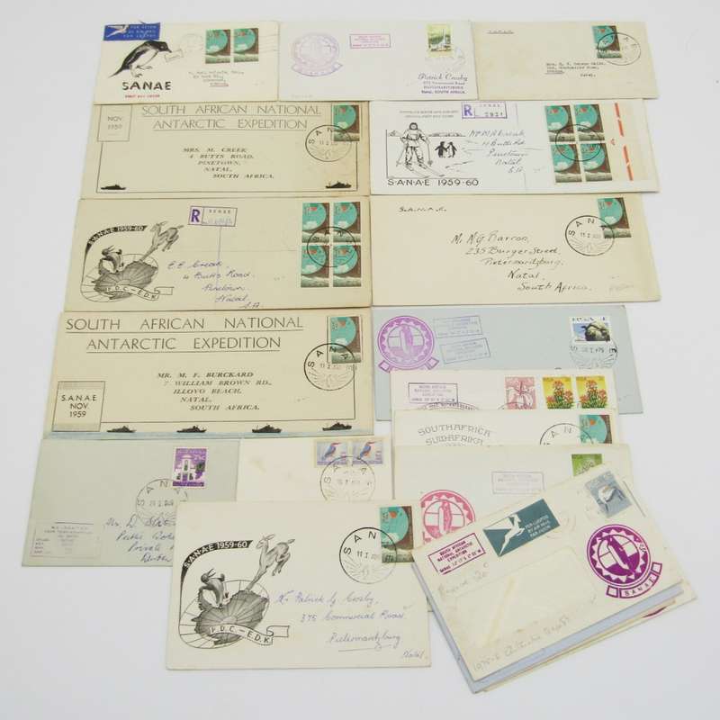 Lot of 18 SANAE Antartic Base / Expidition covers - Excellent lot all different