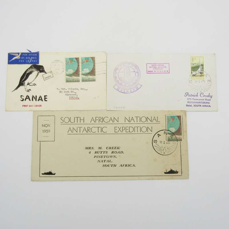 Lot of 18 SANAE Antartic Base / Expidition covers - Excellent lot all different