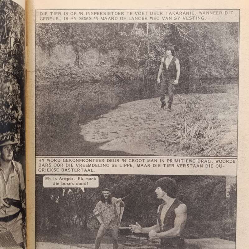 Die Wit Tier no 101 Afrikaans photo comic book