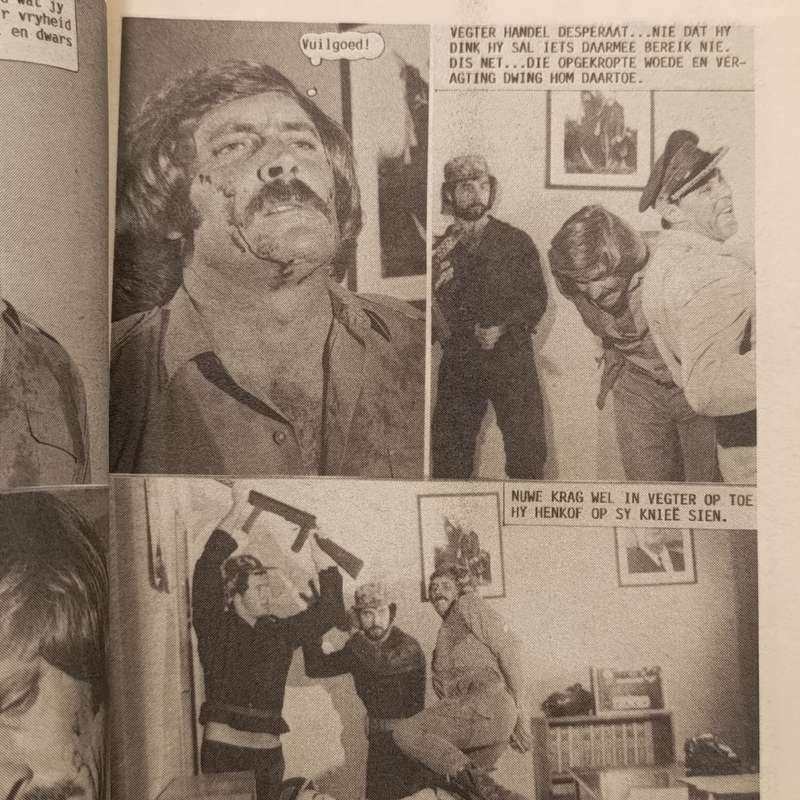 Rocco de Wet Grensvegter no 216 (oil stain on front) Afrikaans photo comic book