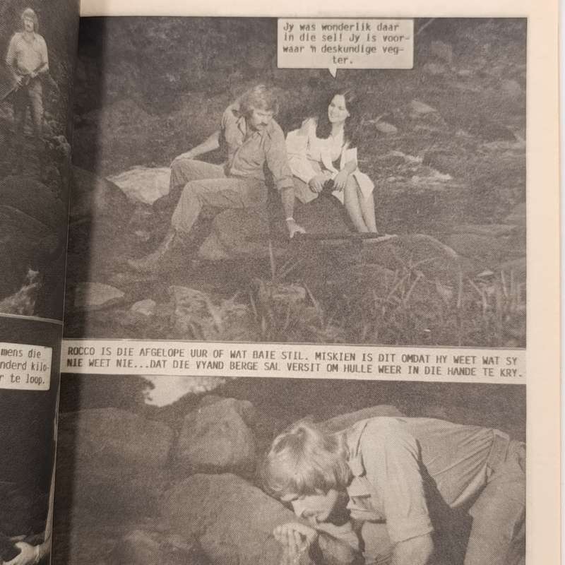 Rocco de Wet Grensvegter no 216 (oil stain on front) Afrikaans photo comic book